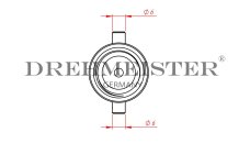 DREHMEISTER adattatore serbatoio Bajonett 10 mm, ottone