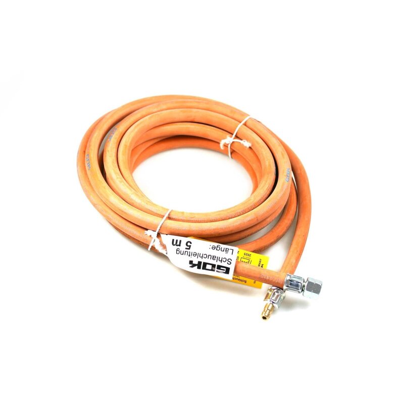 GOK medium pressure hose G 1/4 LH-ÜM x STN - 5000 mm