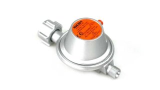 GOK Gasdruckregler 50mbar &ndash; 1,5kg/h G.12 -&gt; G 1/4&ldquo; LH mit Sicherheitsabblaseventil