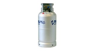 ALUGAS Travel Mate botella de GLP, cilindro de gas recargable 33,3 L con multiv&aacute;lvula (DE)