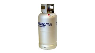 ALUGAS Travel Mate botella de GLP, cilindro de gas recargable 33,3 L con multiv&aacute;lvula (DE)