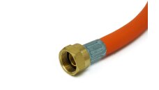 Gas hose high pressure G.8 W21.8 x 1.814 - L.H. x M20x1.5 - 750 mm incl. hose rupture safety device