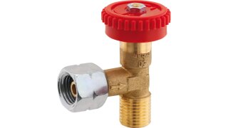 GOK valvola di regolazione 90° G1/4LH dado per raccordo -> G1/4LH cono