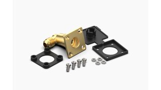 CAMPKO Robinet de remplissage GPL W21.8 x 1/14 sur tuyau de remplissage GPL - coudé