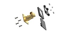 CAMPKO Robinet de remplissage GPL W21.8 x 1/14 sur tuyau de remplissage GPL - coudé