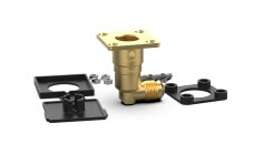 CAMPKO LPG filling valve W21.8 x 1/14 on LPG filling hose - angled