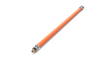 Gas hose (medium pressure) 1/4-LH x plug nipple  - 1500 mm