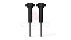 2 x Star grip screw with spacer sleeve for CAMPKO gas bottle holder set (quick release retrofit)