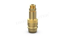 DREHMEISTER Euronozzle Adaptador GPL con rosca NPT de 3/8" - válvula de llenado tanque de 4 orificios