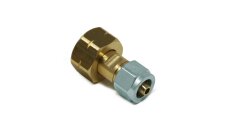 Adapter piece W21.8 x 1/14 LH / 8mm thermoplastic hose