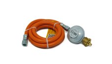 Cavagna regulador de gas tipo 694 - 30mbar 1,5kg/h - G.12 -> G 1/4 LH + manguera de gas 2 x 1/4 LH 800mm