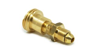 DREHMEISTER Adaptador ACME para bombonas de camping gas G 5/8 LH (G.7) - 98mm