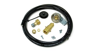 Kit de recarga remota para cilindros de gas con conexión W21.8L (manguera flexible de 2 m, boquilla de llenado, pieza adaptadora, bayoneta M10)