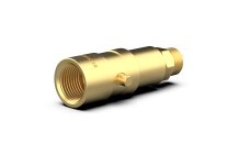 DREHMEISTER Adaptateur GPL à baïonnette avec filetage 3/8" NPT - réservoir à 4 trous avec vanne de remplissage