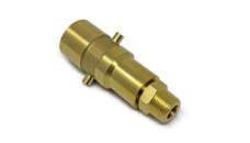 DREHMEISTER Adattatore GPL a baionetta con filettatura NPT da 3/8" - valvola di riempimento serbatoio a 4 fori