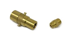 DREHMEISTER Adattatore GPL a baionetta con filettatura NPT da 3/8" - valvola di riempimento serbatoio a 4 fori