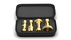 DREHMEISTER LPG Adapter, Gasflaschen Adapter Set inkl. Etui (W21.8L/G.5)