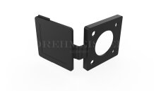 Tankdeckel viereckig f�r HK Flach LPG Tankventil - schwarz