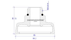 DREHMEISTER LPG Adapter Set inkl. Etui (W21.8x1/14")