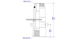 DREHMEISTER LPG Adapter Set inkl. Etui (W21.8x1/14")