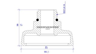 Drehmeister Adattatore GPL M10 - Acme (Germania Autogas Adapter) Adatt –