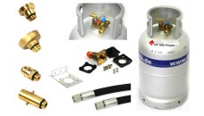 ALUGAS refillable cylinder 27L with 80% multivalve &...