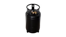 CAMPKO gas tank bottle 30L with 80% multi-valve, tank adapter set (case), remote & direct refuelling