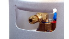 DREHMEISTER adattatore di riempimento 3/4-16 UNF --> G1/4" (tubo di riempimento su condotto in rame 8 mm)