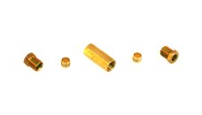 DREHMEISTER screw-in connection M12x1/M12x1 D8 mm (brass)