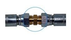 DREHMEISTER connector for filler hose 2 x external thread