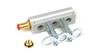 HANA 3 Zylinder Aluminium Injektorleiste f�r H2001 Injektoren 67R-01