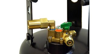 DREHMEISTER Adapter Direktbetankung von Gasflasche G 3/4 UNF auf W21,8 x 1/14&quot; LH - 52mm