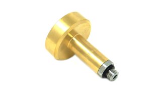 DREHMEISTER DISH LPG adapter M12 brass with stainless steel connection, L=67 mm