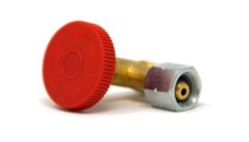 Gas Regulierventil 90� G 1/4 LH-�M x G 1/4 LH-KN