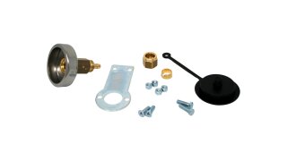 Tomasetto GPL soupape de remplissage DISH pour tuyau flexible, tuyau thermoplastique incl. support m&eacute;tallique