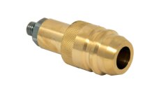 DREHMEISTER adaptador de boquilla de suministro Euronozzle M10 con conexión de acero inoxidable, L=79,5mm