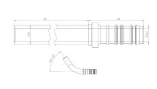 LPG-FIT kit de raccord 60° coudé XD-5 = 10mm (FSR-M)