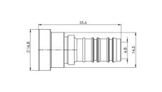 LPG-FIT kit diritto XD-6 = tubo flessibile di riempimenot (FNF-I)