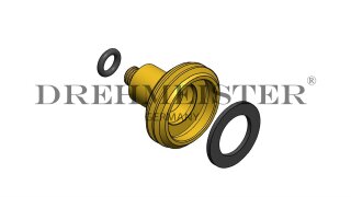 DREHMEISTER adaptador de boquilla de suministro ACME corto de 10 mm, lat&oacute;n
