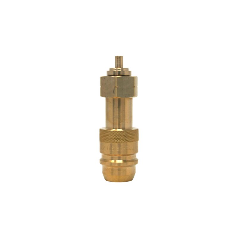 DREHMEISTER EURONOZZLE LPG adapter with nipple to fill gas cylinders with  W21,8 left thread