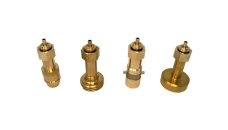 Tank adapter set for filling gas cylinders with W21.8 (M22) left-hand thread and nipple (ACME, DISH, BAJONETT, EURONOZZLE)