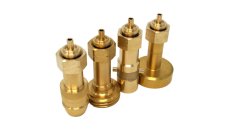 Tank adapter set for filling gas cylinders with W21.8 (M22) left-hand thread and nipple (ACME, DISH, BAJONETT, EURONOZZLE)