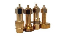 Set di adattatori per bombole di gas con filettatura sinistra W21.8 (M22) e nipplo (ACME, DISH, BAJONETT, EURONOZZLE)