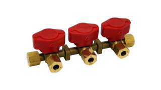 Treeway-valve LPG (propane/ butane) 8 mm outlet 8 mm