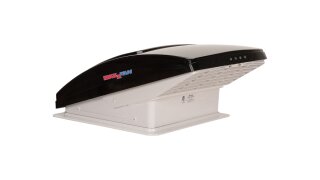 Maxxair Maxxfan Deluxe rooflight vent, 40x40 cm, smoke (ventilation while driving)