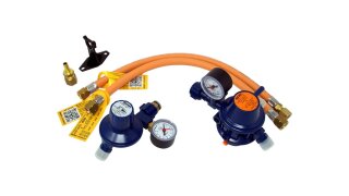 GOK Gasdruckregler Zweiflaschenanlage Caramatic BasicTwo 50 mbar 1,5 kg/h