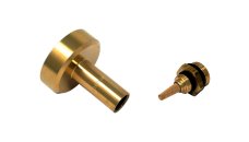 DISH LPG adapter 21,8 mm incl. filter, 77 mm - brass