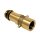 Bayonet LPG adapter 21,8 mm incl. filter, 80 mm - brass