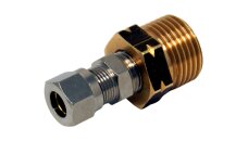 Verbindungsst�ck W21.8L (Au�engewinde) x 8mm RVS