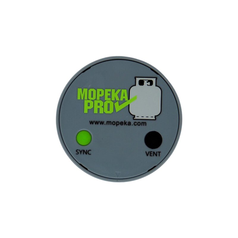 Indicador del contenido de los cilindros de gas por MOPEKA Bluetooth Comprobación del control del nivel de gas Medidor de gas para cilindros de acero Indicador de nivel Indicador de nivel para camping y autocaravanas